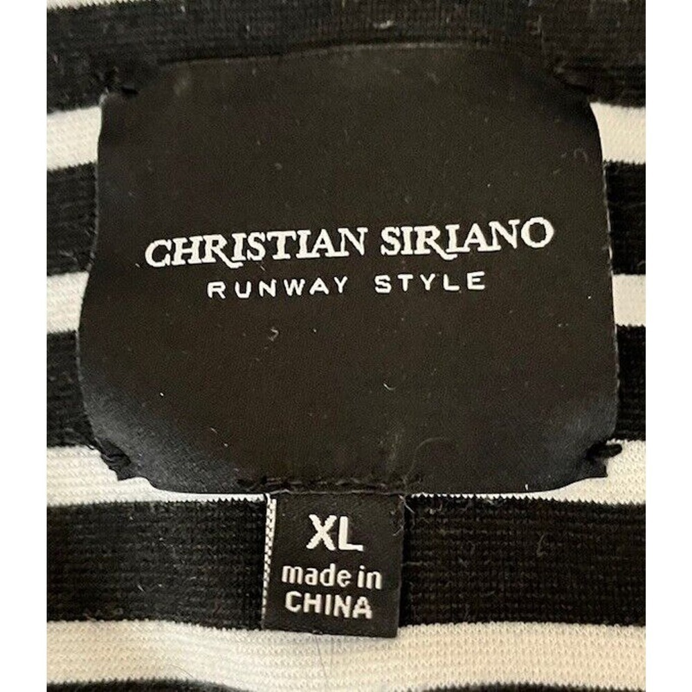 Christian Siriano Blue With White Stripes, Red Accents, XL Jacket - Picture 5 of 5
